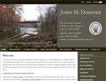 Tablet Screenshot of dohnerlaw.com
